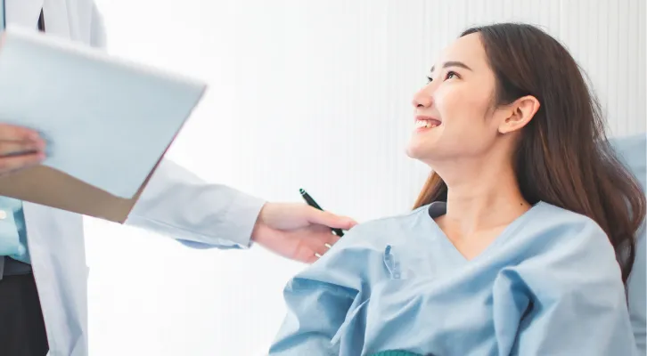 Happy patient