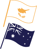 Flags of Australia and Cyprus
