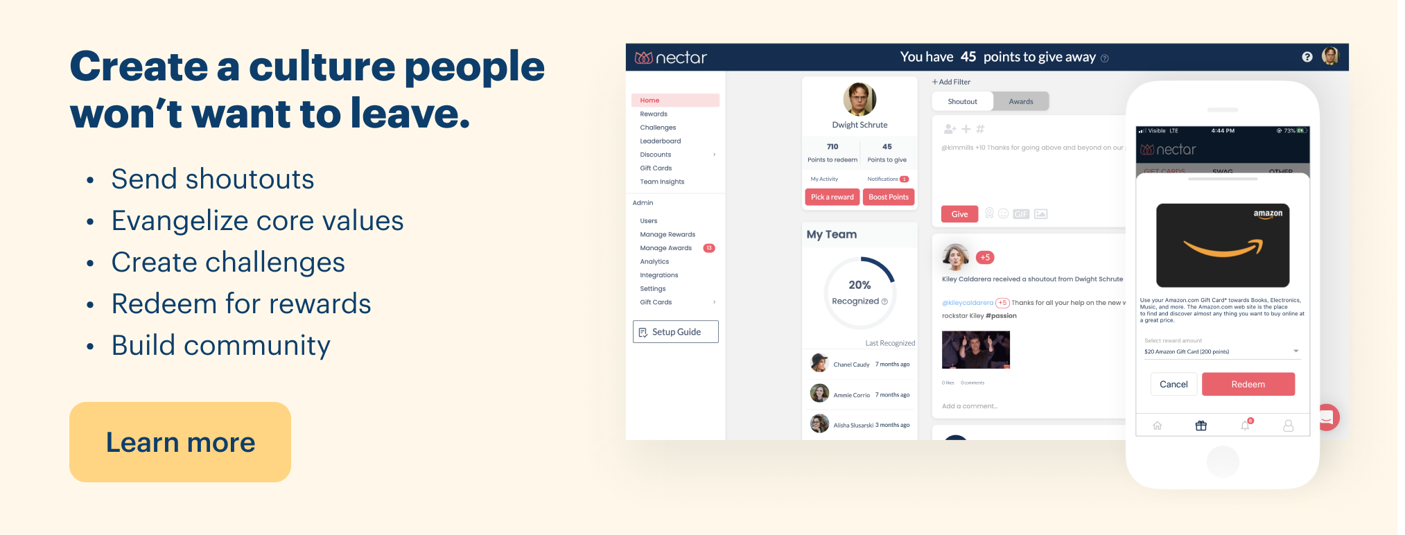 peer to peer recognition software