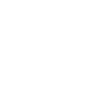 White play button icon surrounded by circular text that says 'Partner with us' on a black background.