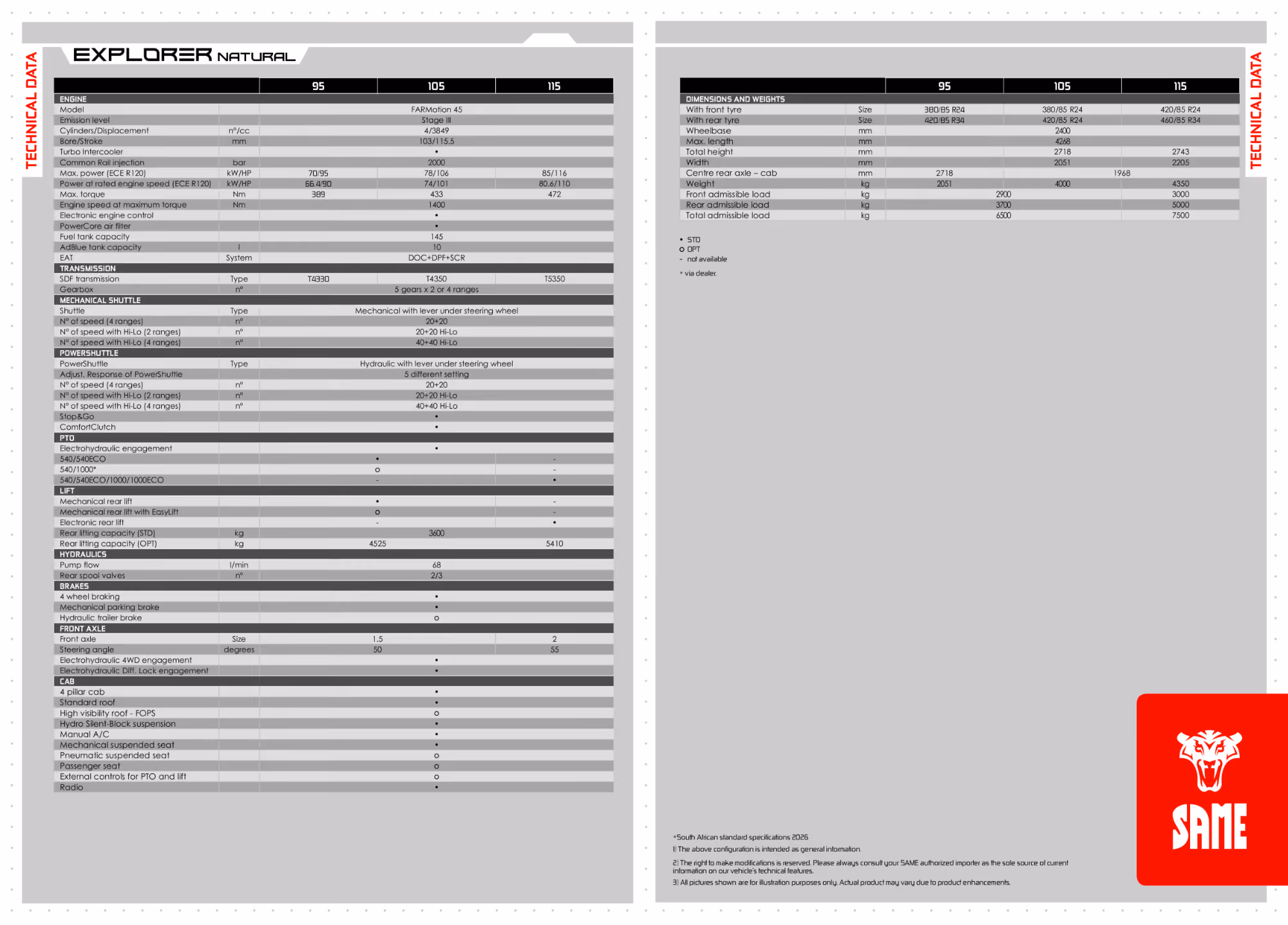 Product Spec Sheet