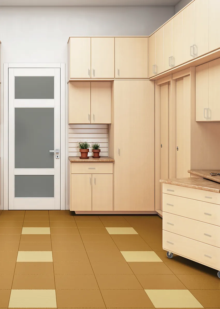 Closets by Design Garage in Hard Rock Maple EverydayII finish