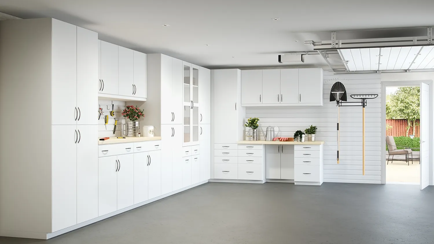 Closets by Design Transitional Garage in ClassicII finish