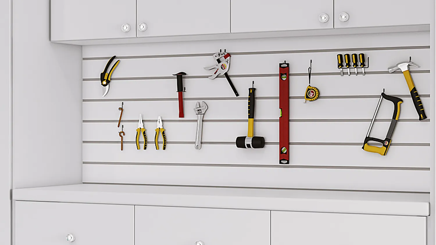 Rust-resistant finishes stay sharp, even in moisture-prone garages.