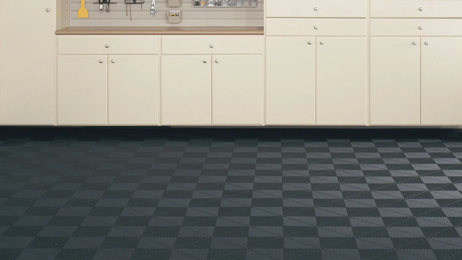 Closets by Design Garage Traxtile Flooring 