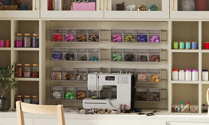 closets by design hobby room slatwall accessories