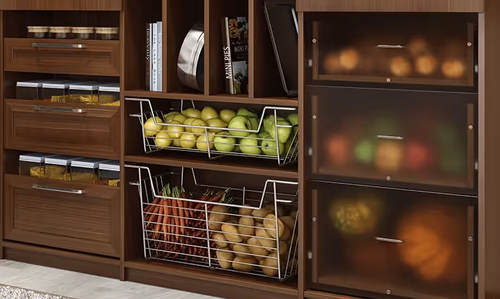 closets by design pantry baskets