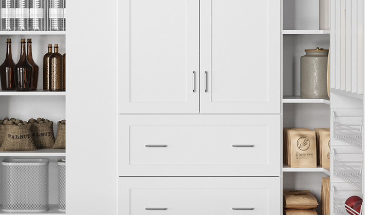 closets by design pantry doors and drawers