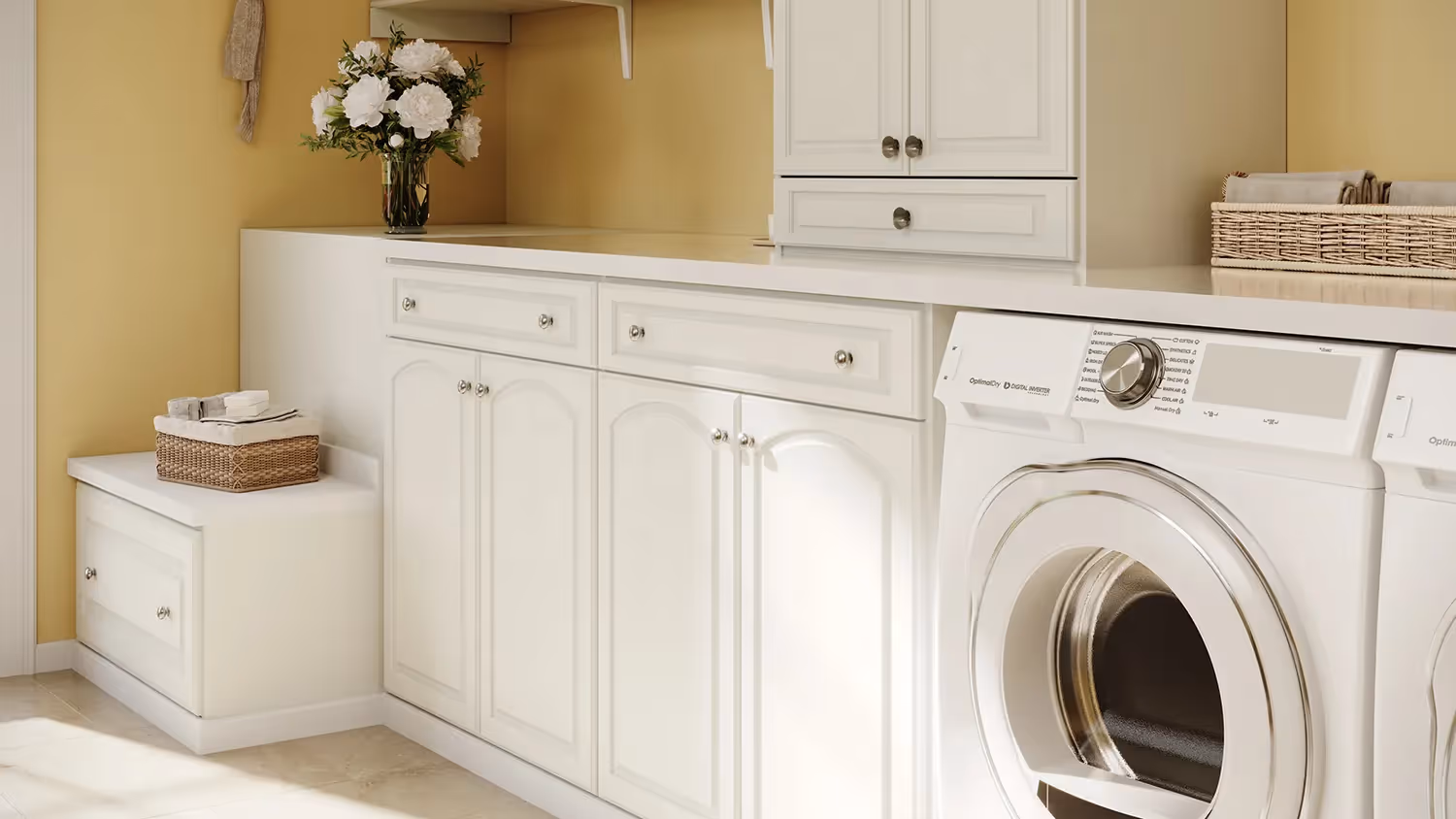 Closets by Design Traditional Mudroom in white classic finish