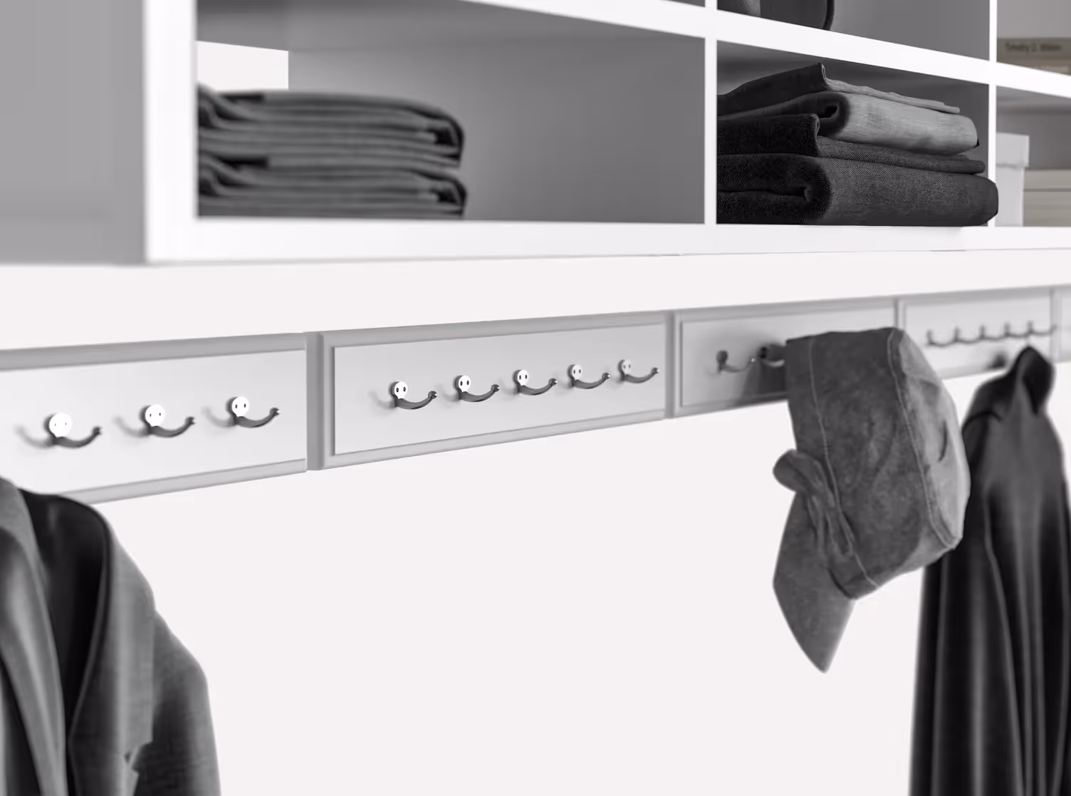 closets by design coat hooks