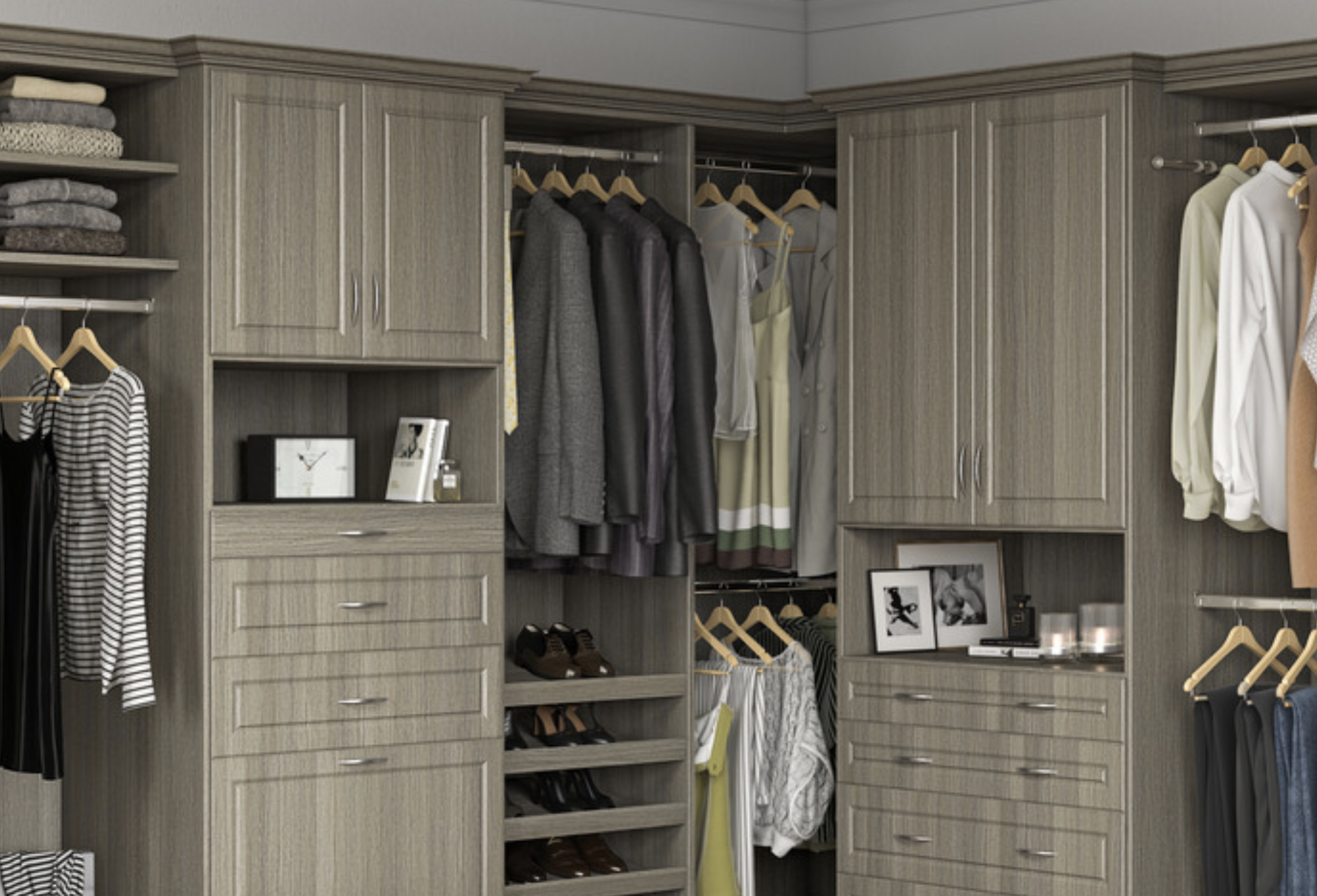 Closets by Design Reach in Closet