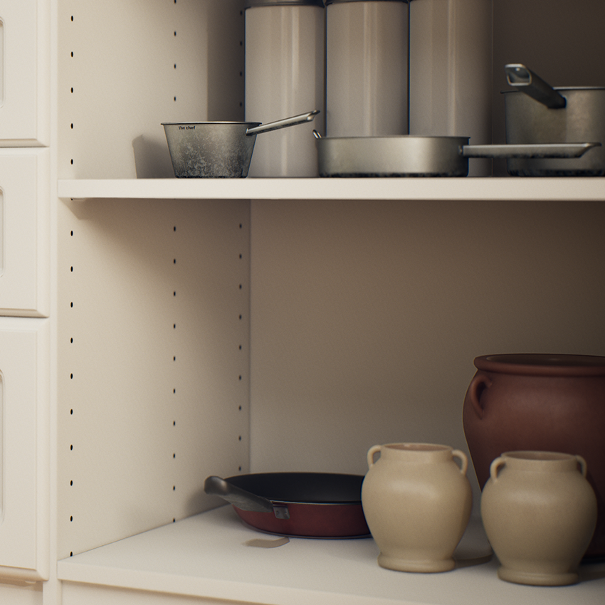 closets by design pantry drawer and shelf