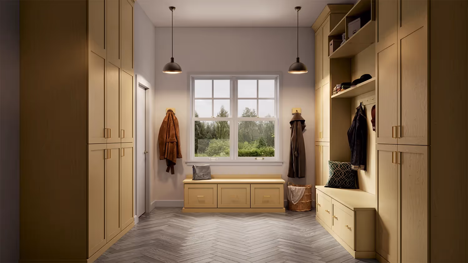 Closets by Design Transitional Mudroom