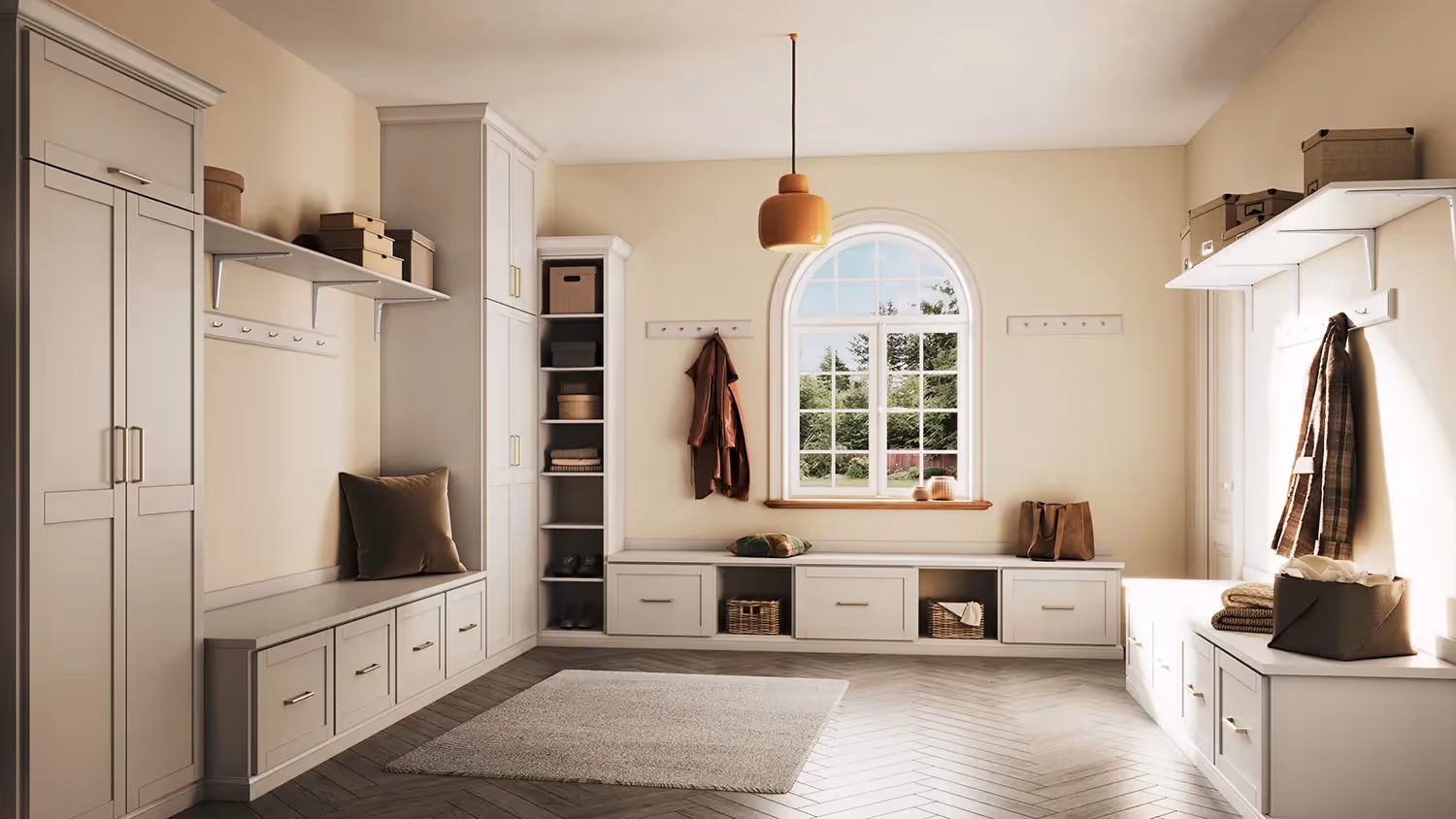 Closets by Design Modern Mudroom