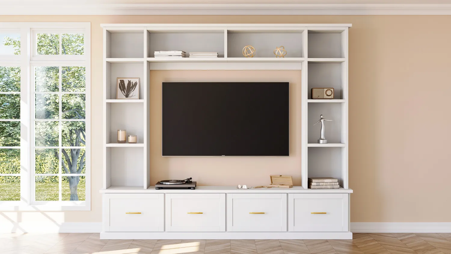 Closets by Design Modern Entertainment Unit