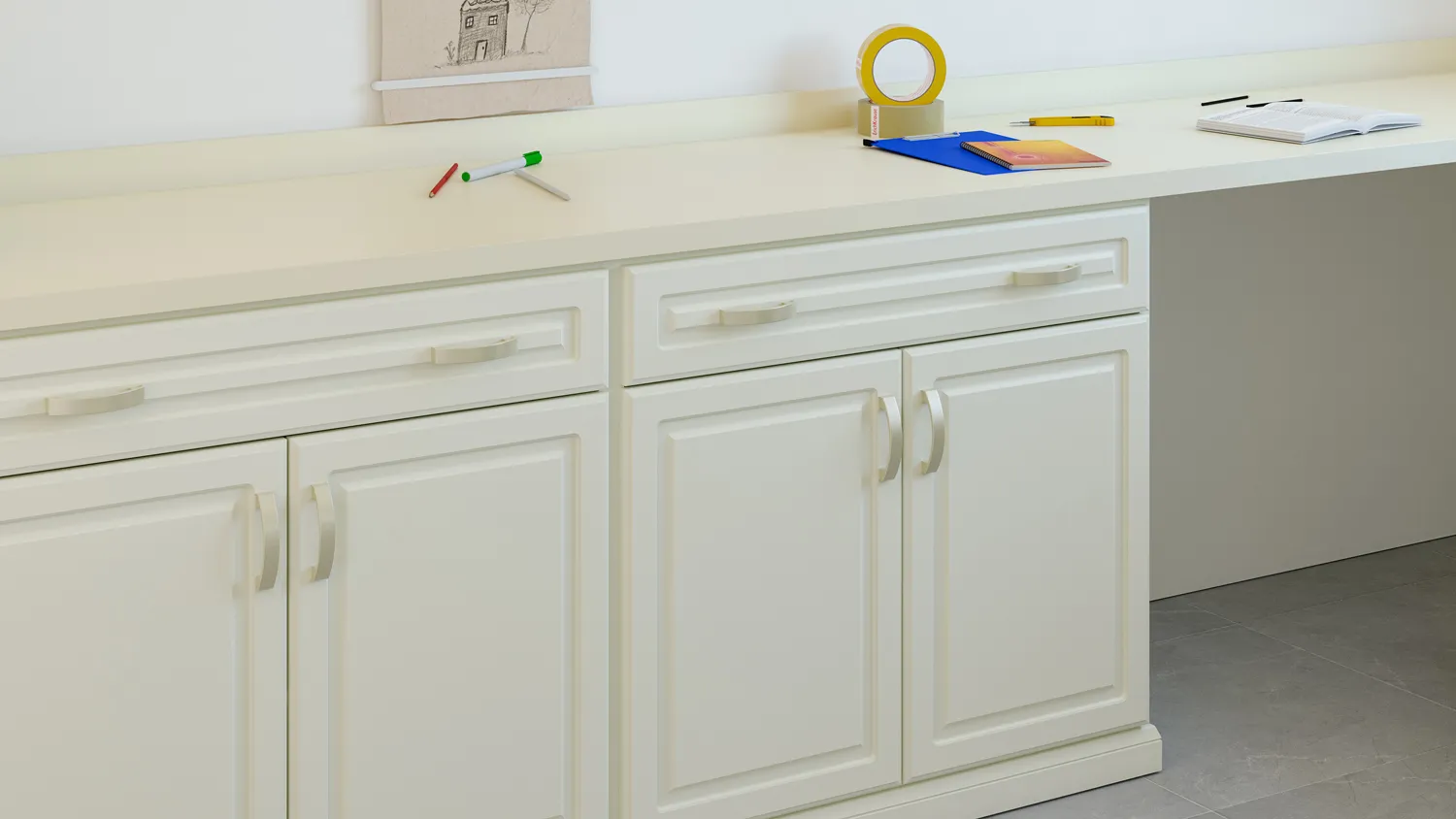 Smooth surfaces that resist glue, paint, and more.