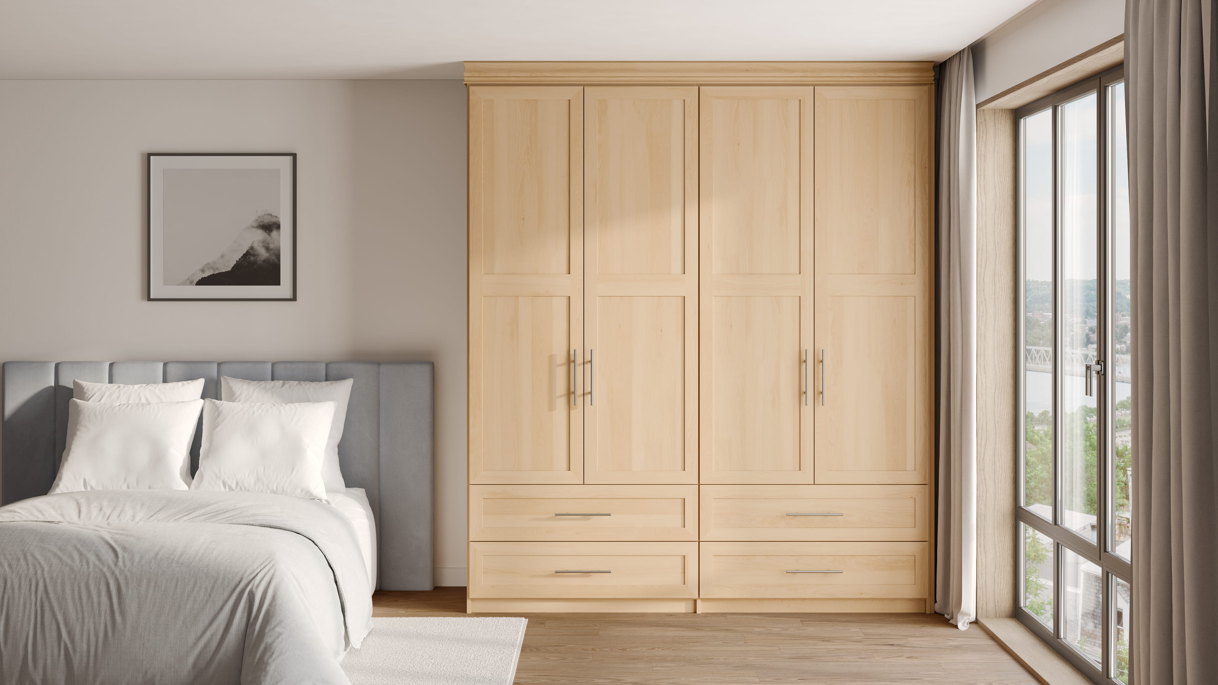 Closets by Design Wardrobe Closet in Everyday Finish
