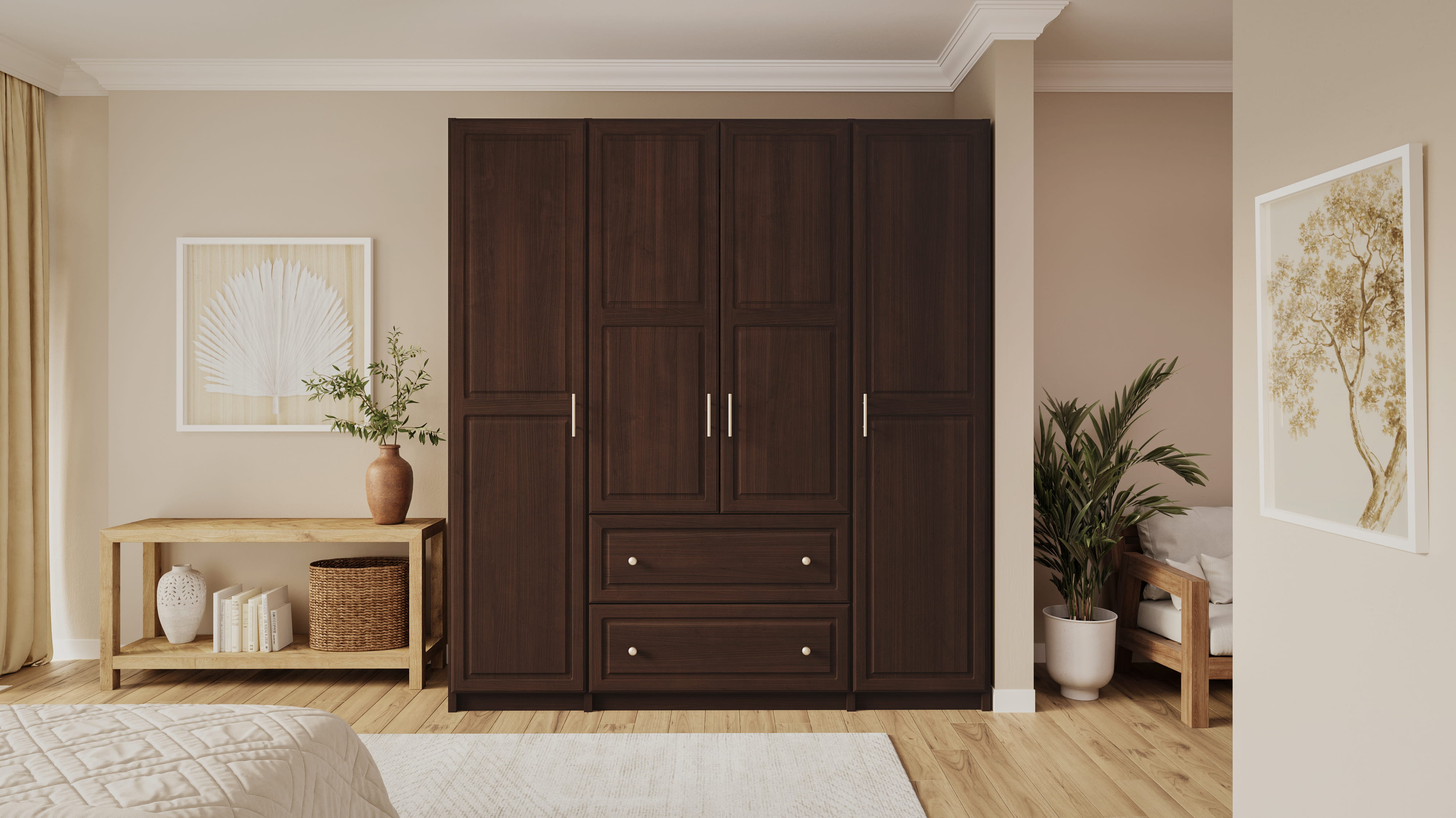 Closets by Design Wardrobe Closet in Regency Finish