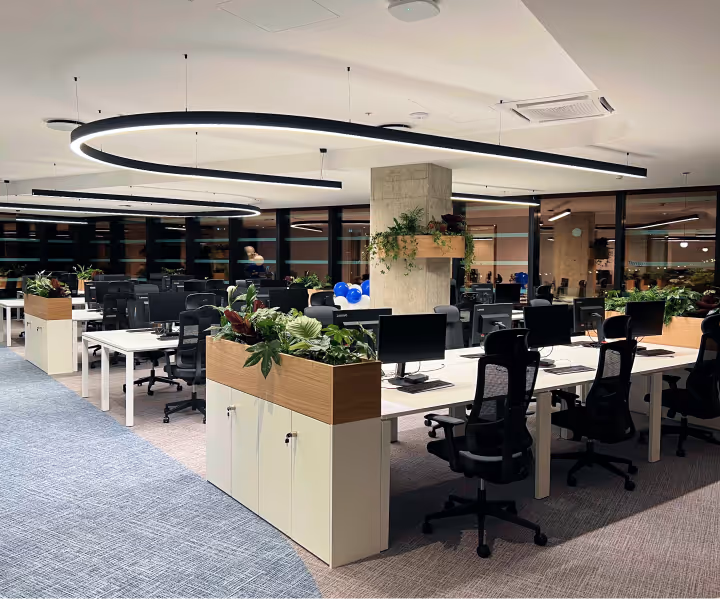 Modern office space.