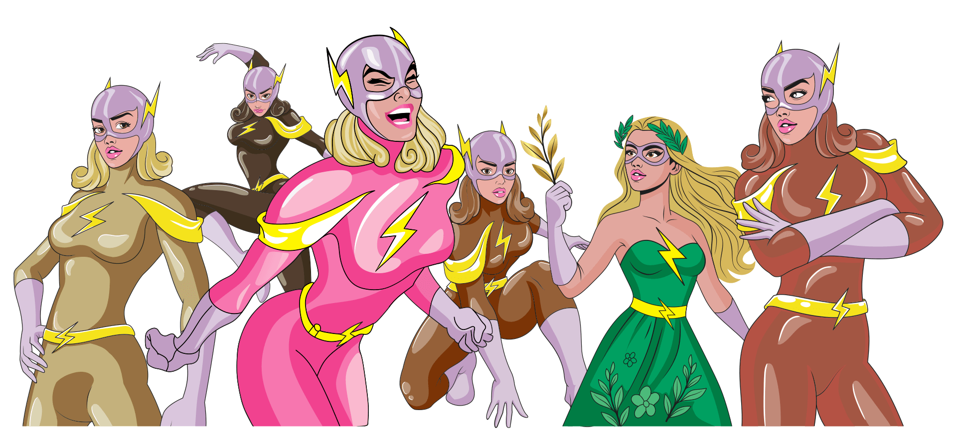 Hero girls from Pink flash Switzerland