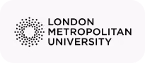 London Metropolitan University logo featuring a dotted circular icon