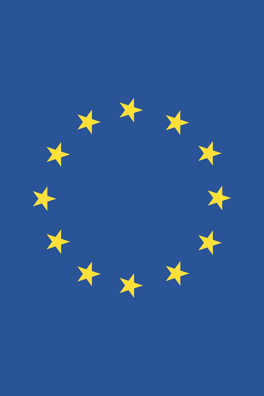 European Union flag with twelve yellow stars in a circle on a blue background, symbolizing unity and partnership — representing Bigso’s EU-based sustainable production and compliance with European standards.