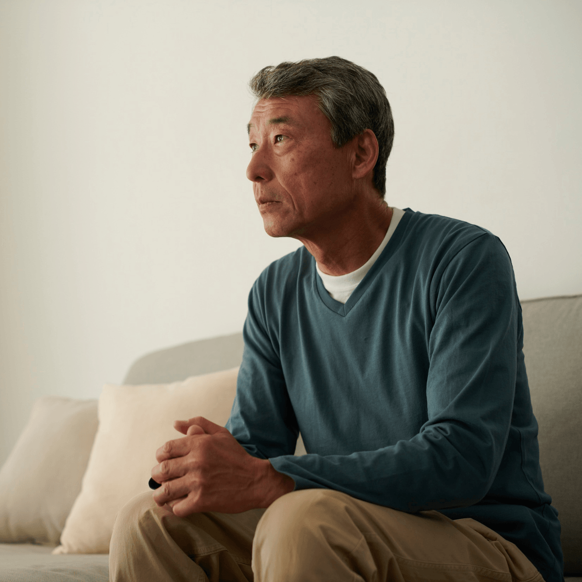 depression in elderly man after death of spouse