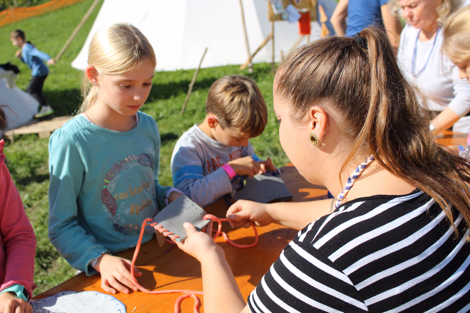 Ausrüstung Tipidorf Kinder