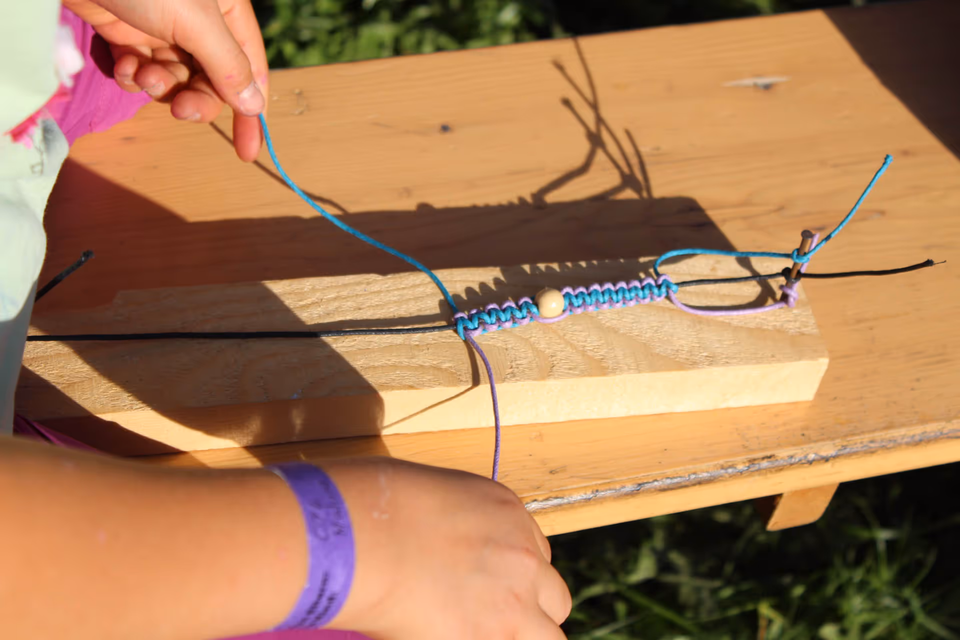 Holz basteln Tipidorf