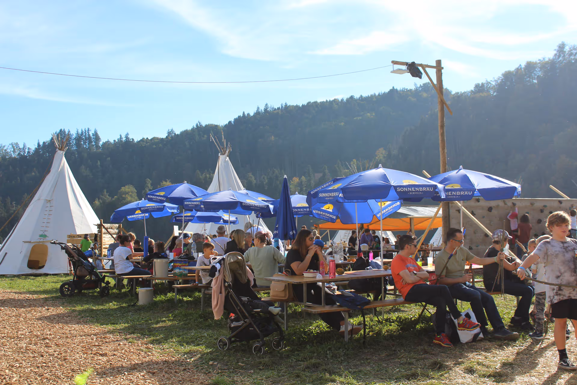 Festwirtschaft Tipis Eltern Tipidorf