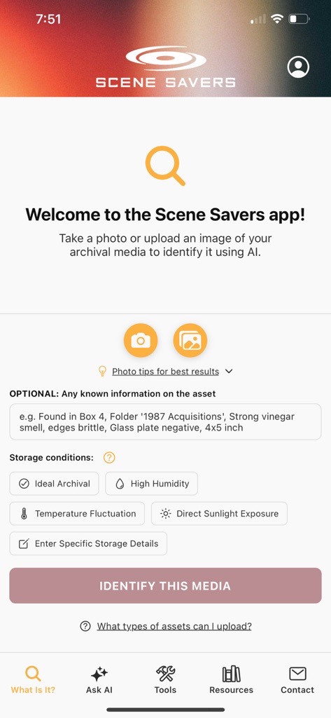 Scene Savers App screenshot 1