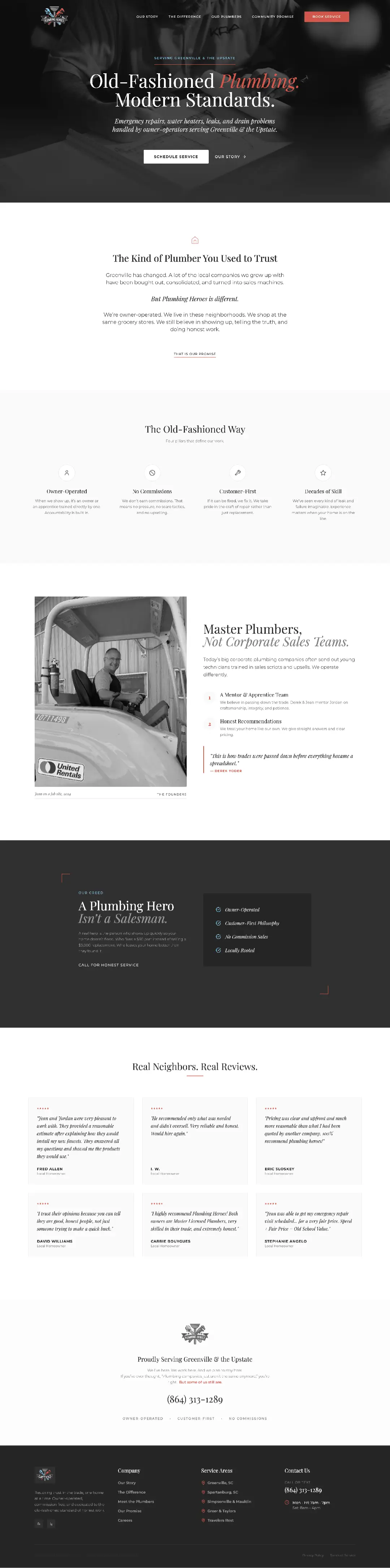 Plumbing Heroes Website