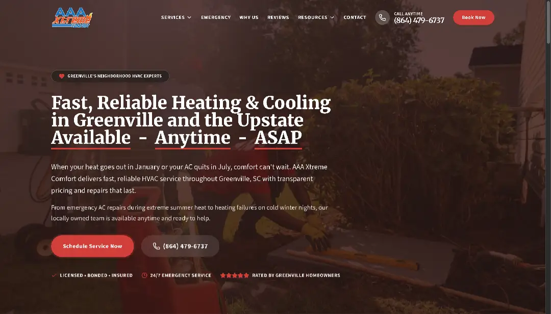 AAA Xtreme Comfort Website