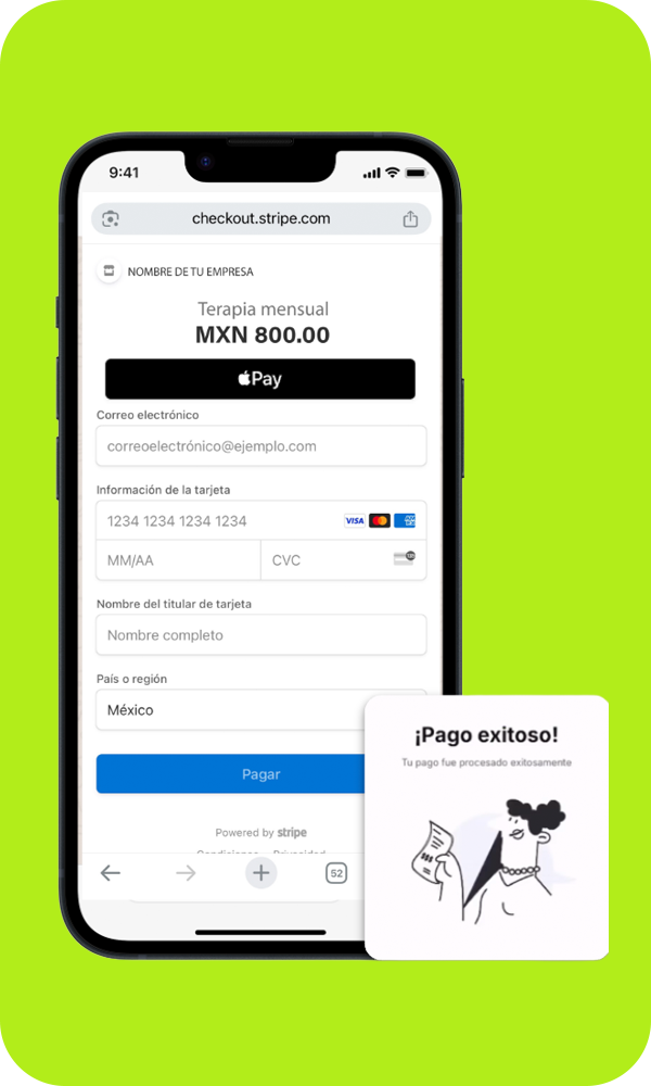 Pagos seguros con Stripe y Chain