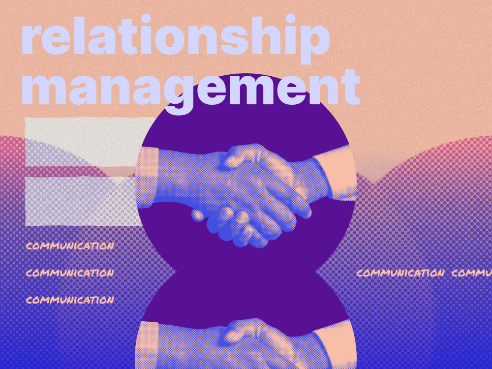 A visual representation of the skill of relationship management