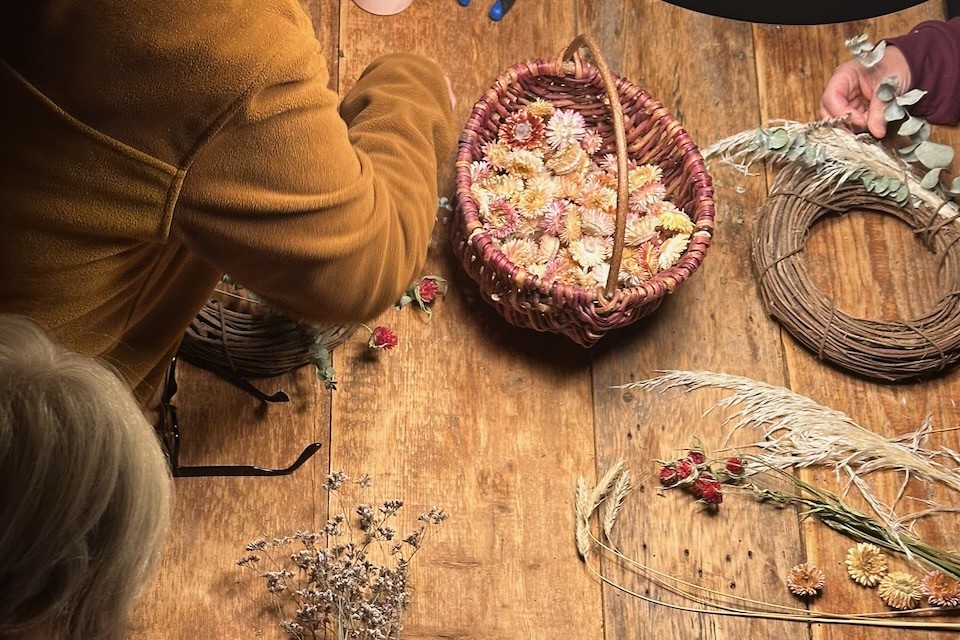 Couronnes de fleurs — atelier avec Laura Michaud (paysage)