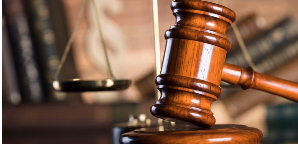 Gavel and justice scale