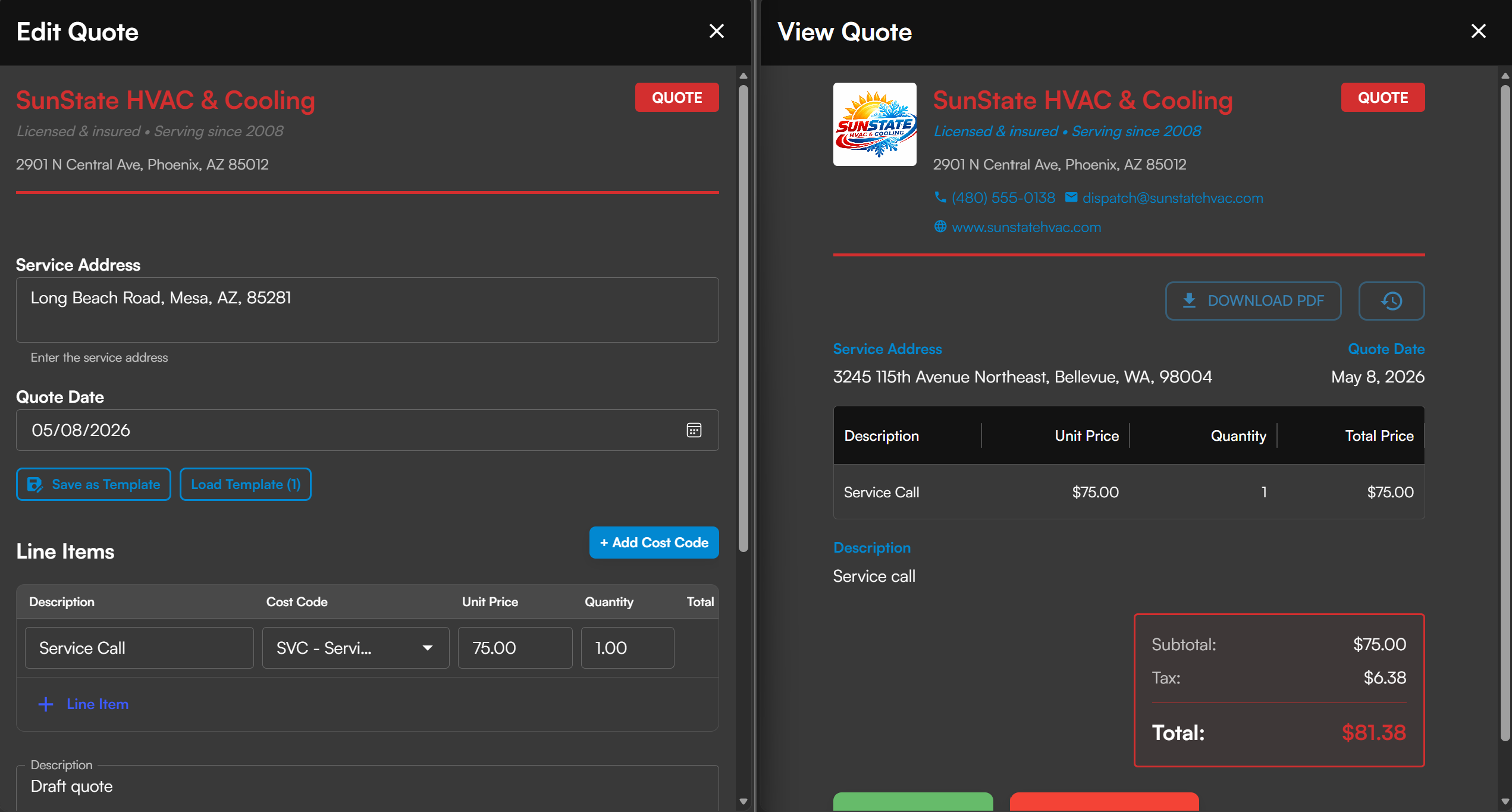Facilitize branded quote builder