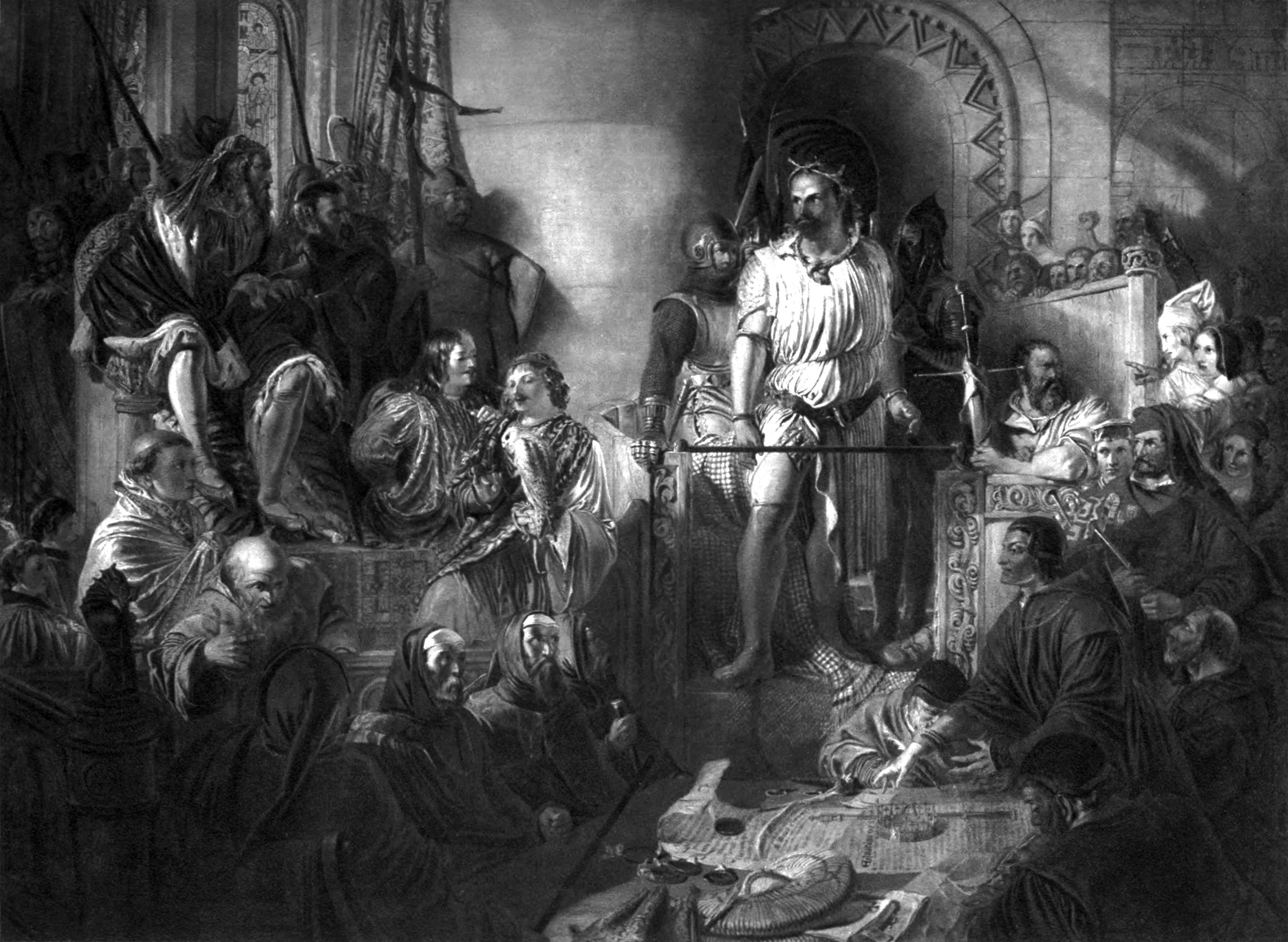 Daniel Maclise, The Trial of Sir William Wallace, before 1870