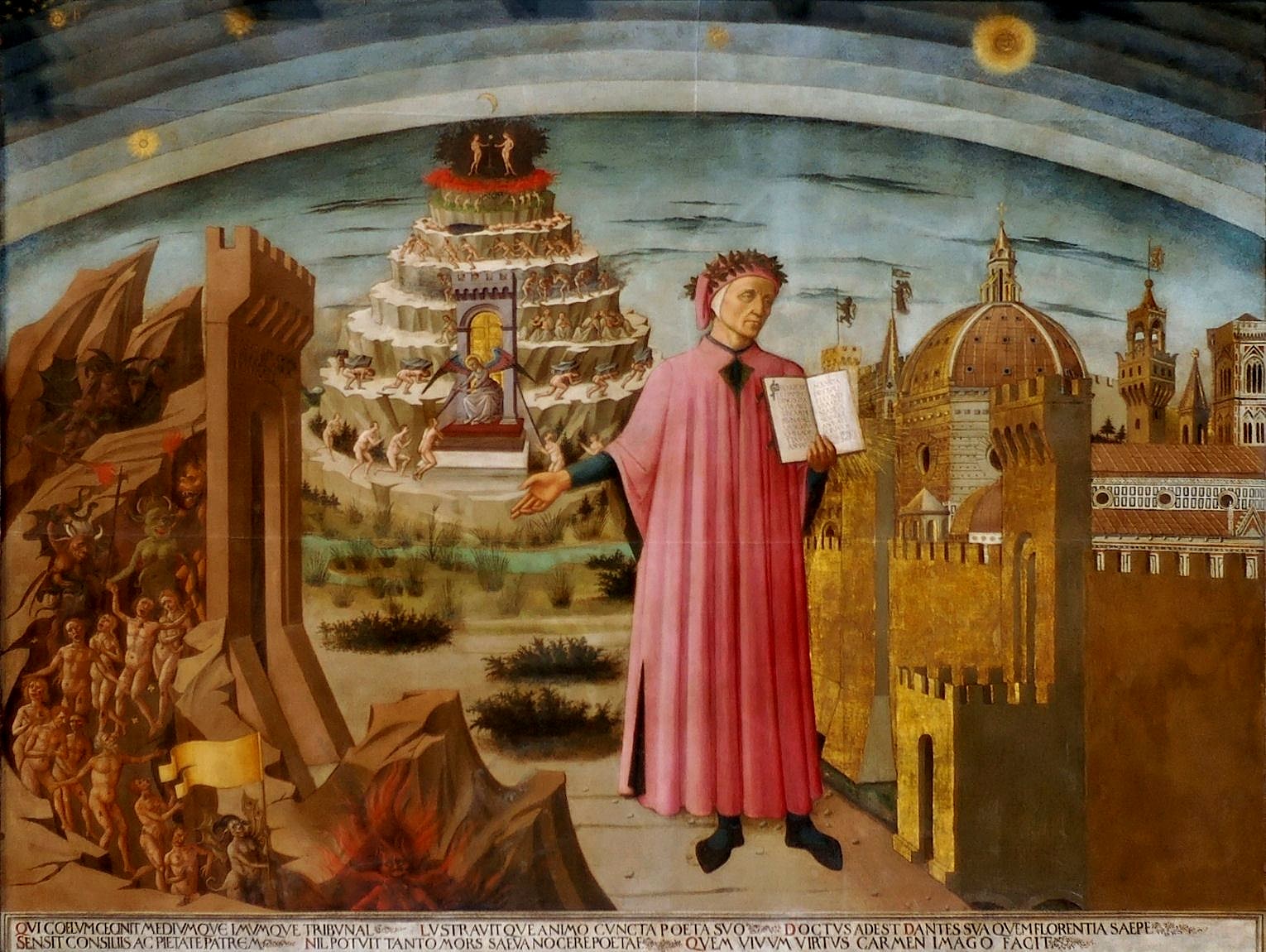 Domenico di Michelino, La Divina Commedia di Dante, 1465