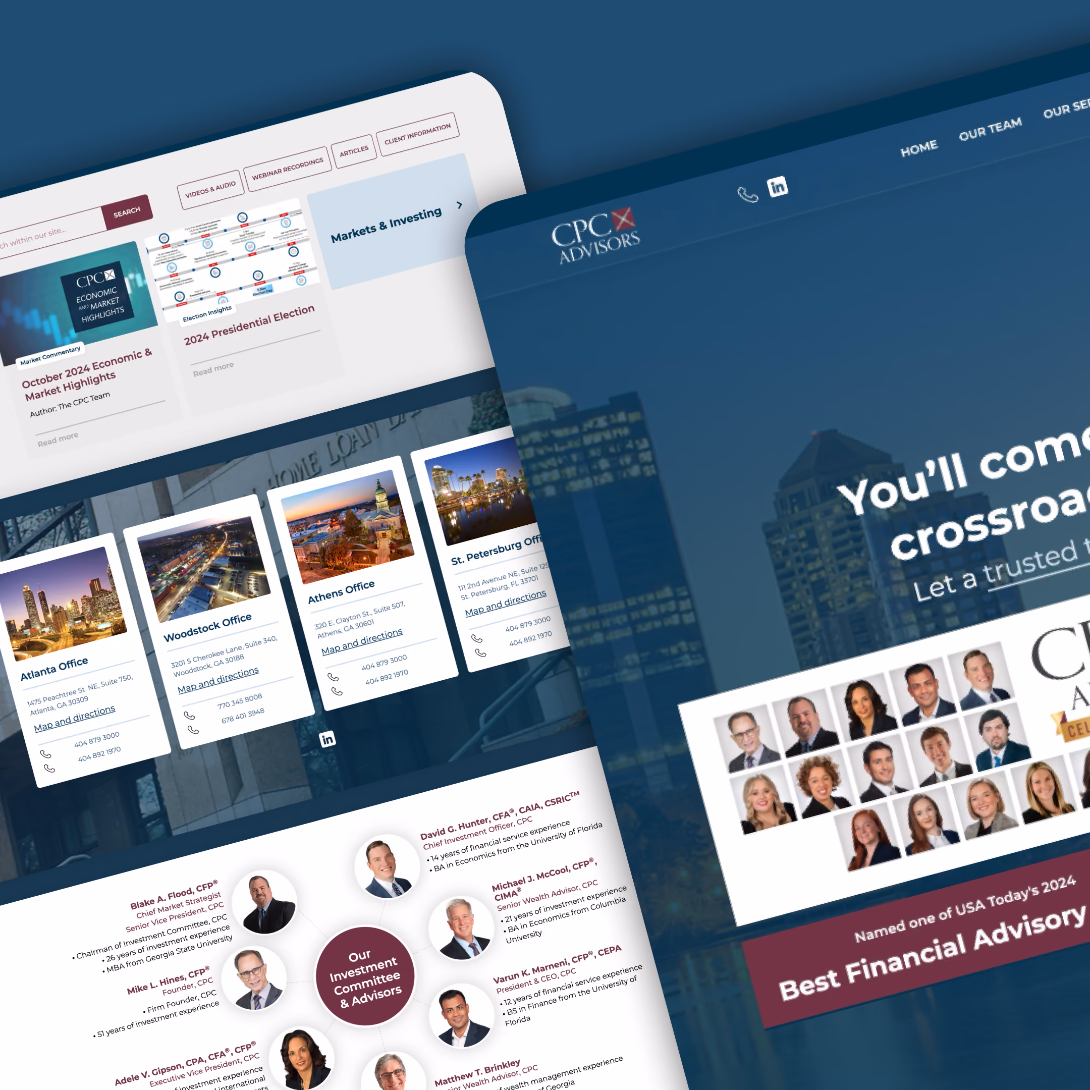 CPC Advisors website mock-up