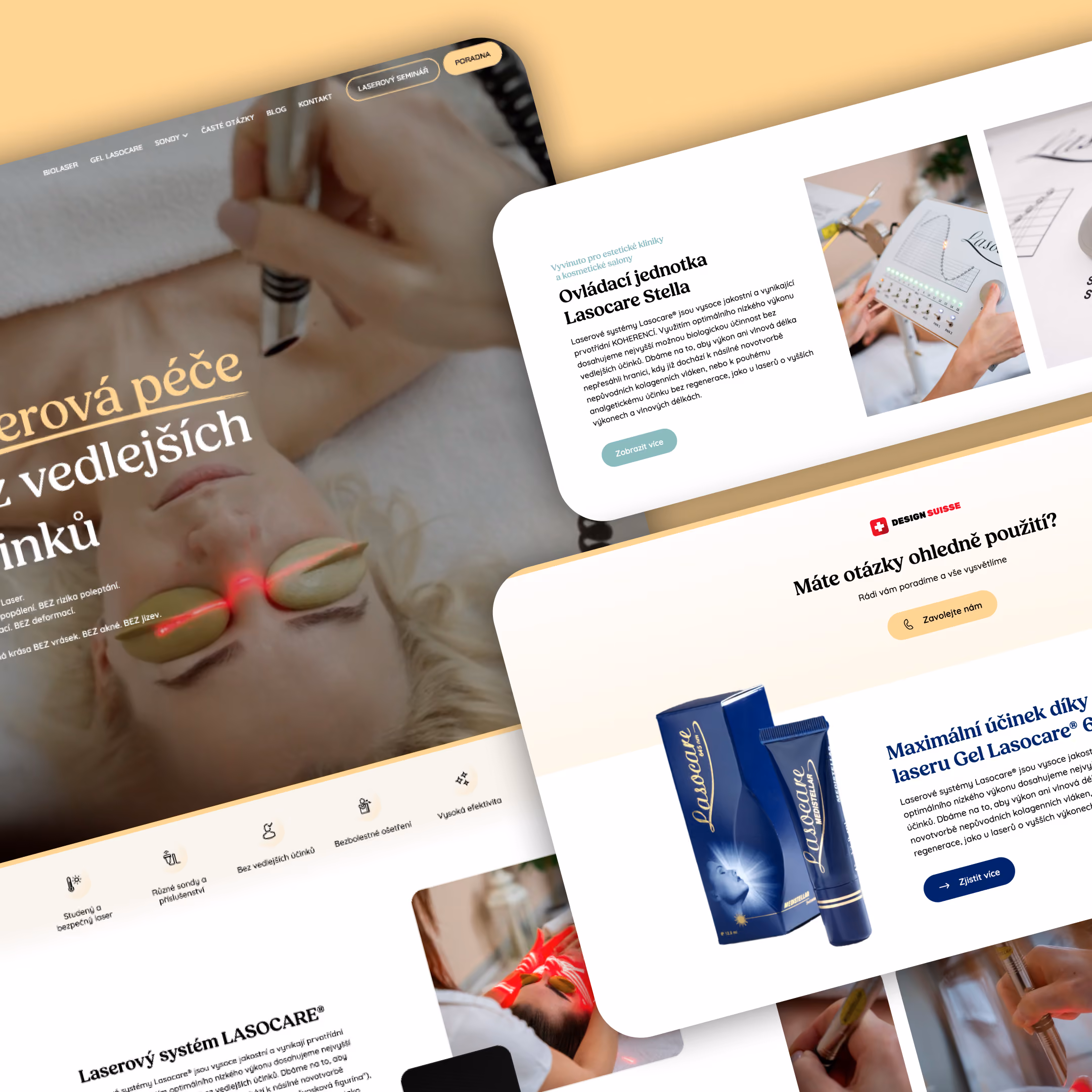 Lasocare (Medistellar) Website Mock-up