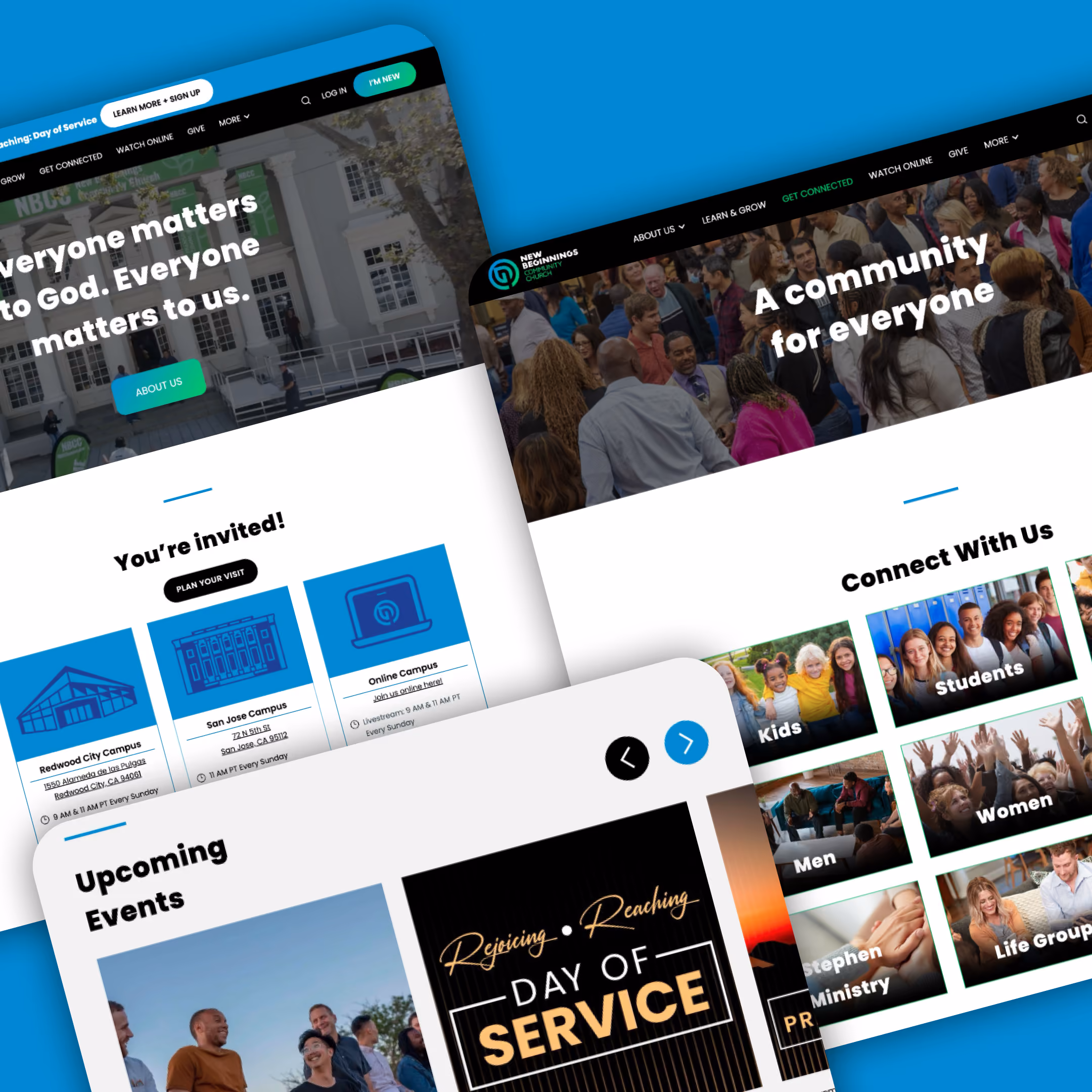 New Beginnings Community Church Website Mock-up