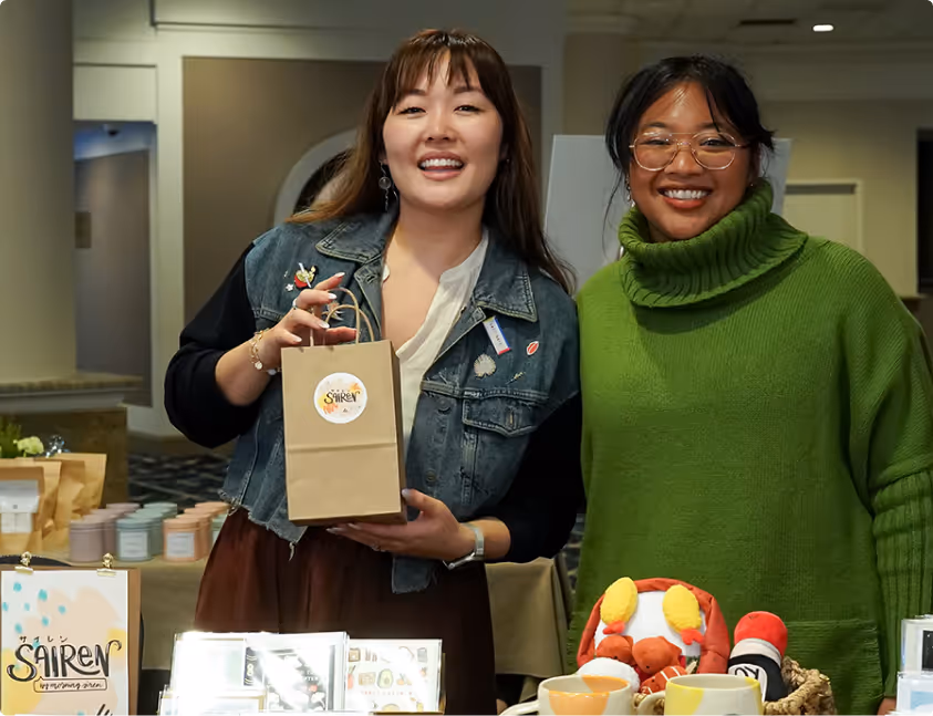 Women business owners in the Seattle area selling goods