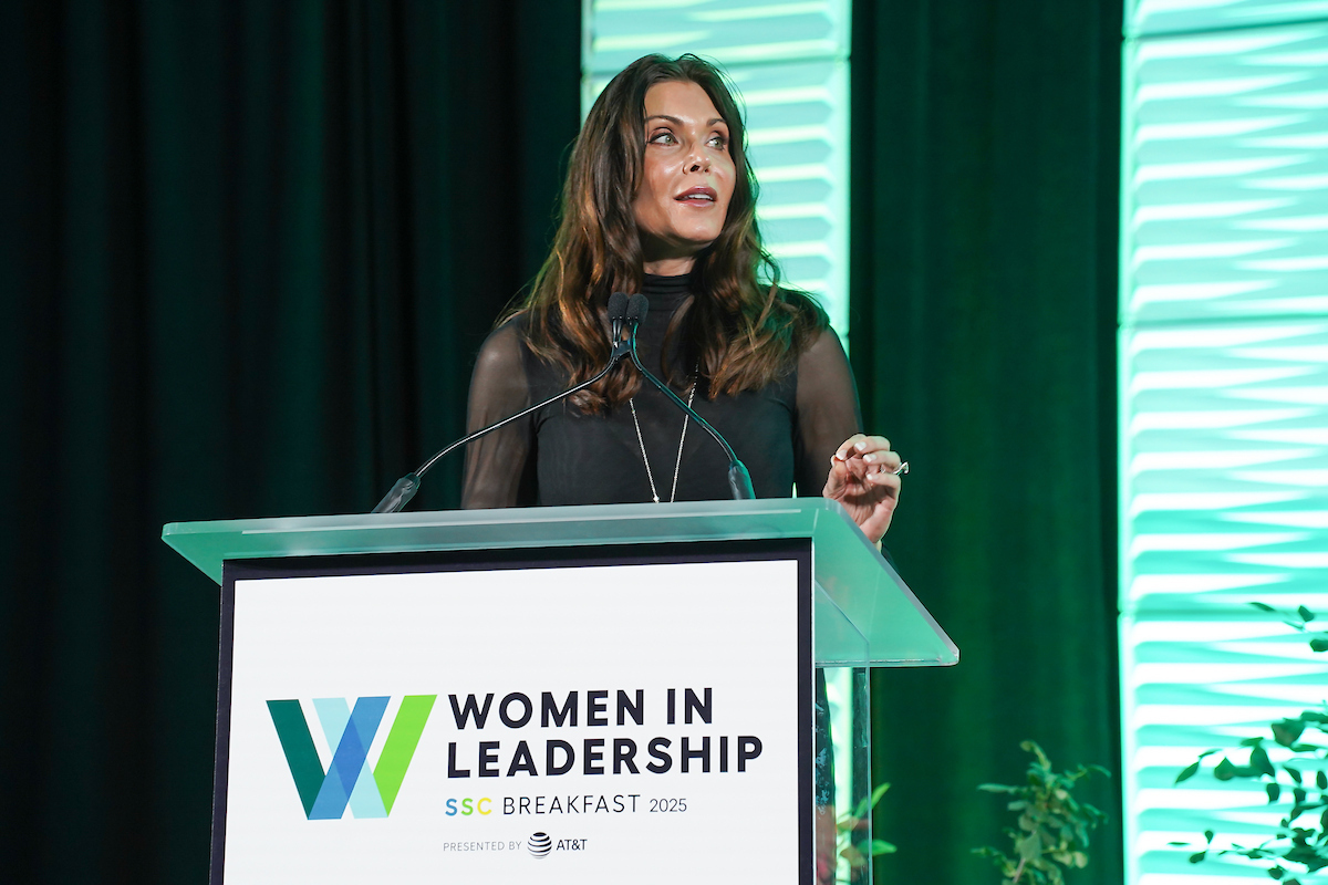 Seattle Sports Commission Women in Leadership Breakfast View from stage
