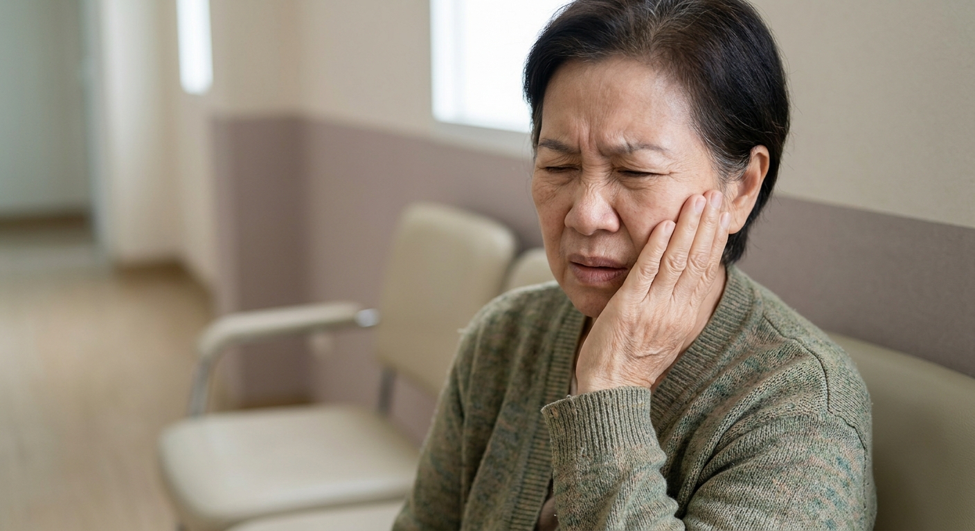 Woman in Tooth Pain