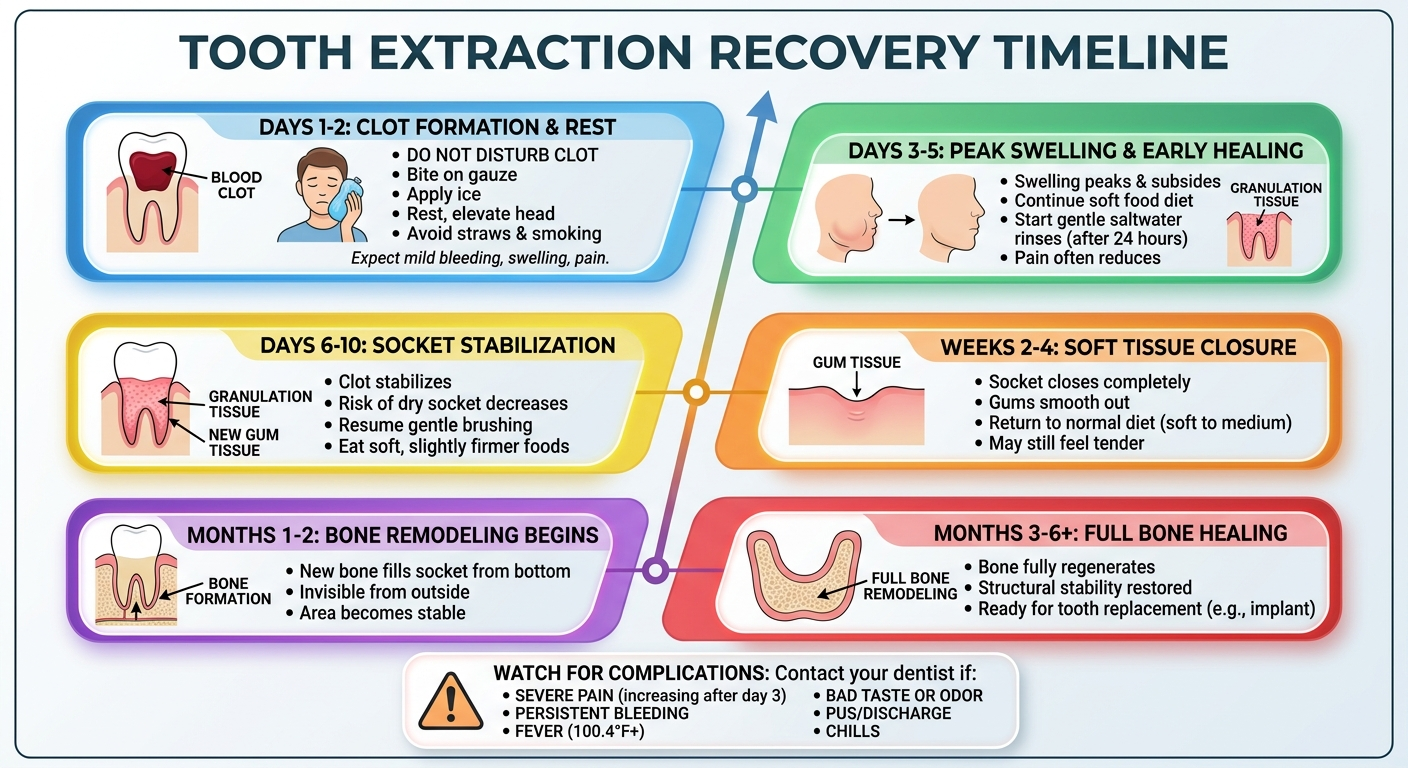 Tooth Extraction Recovery Timeline in Houston, TX