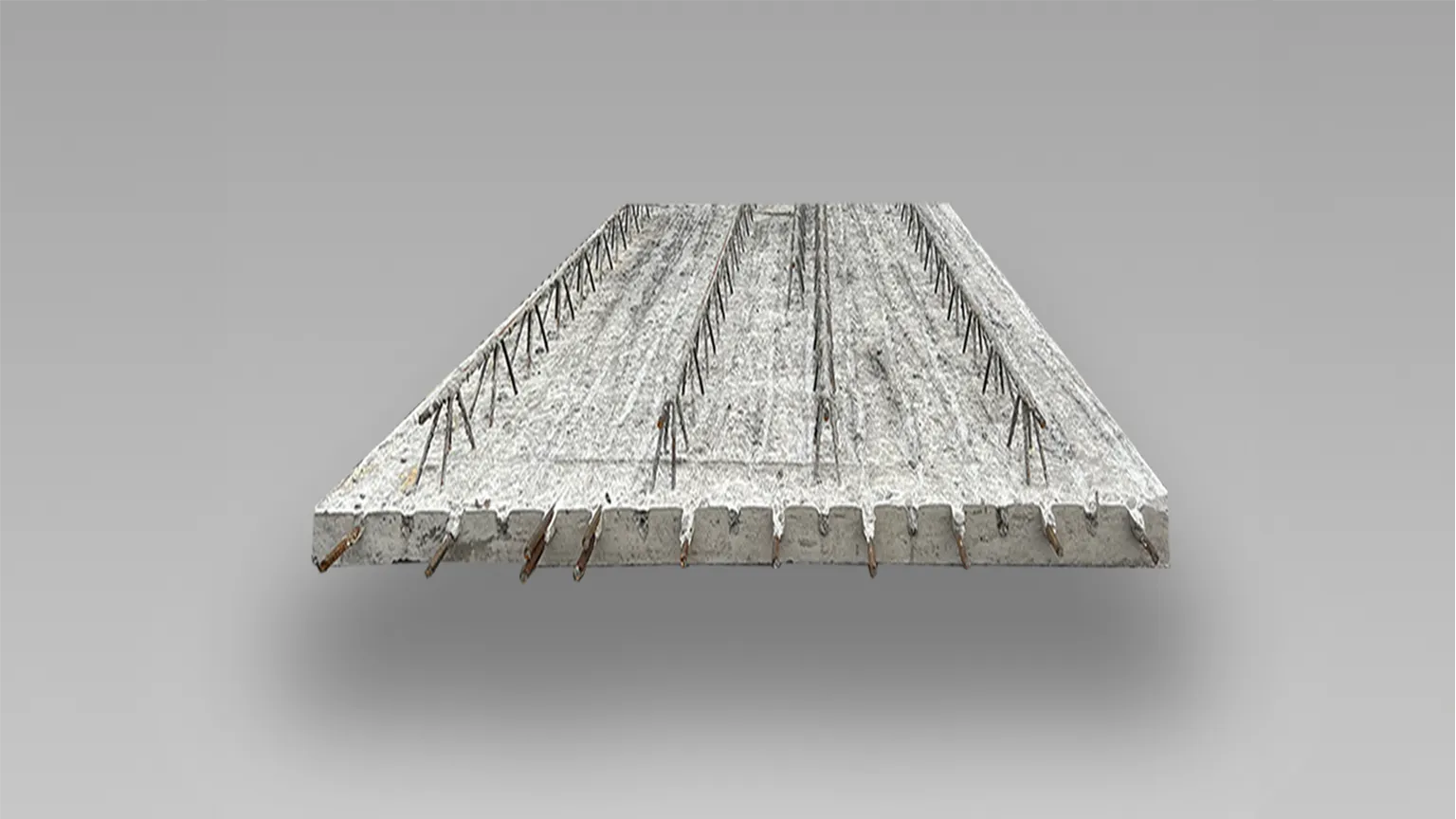 Produktfoto einer Beton-Deckenplatte als Fertigteil