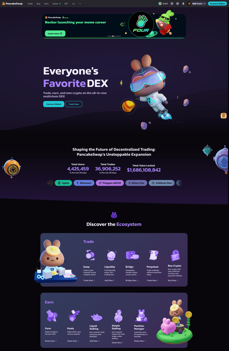 Pancakeswap Home PancakeSwap