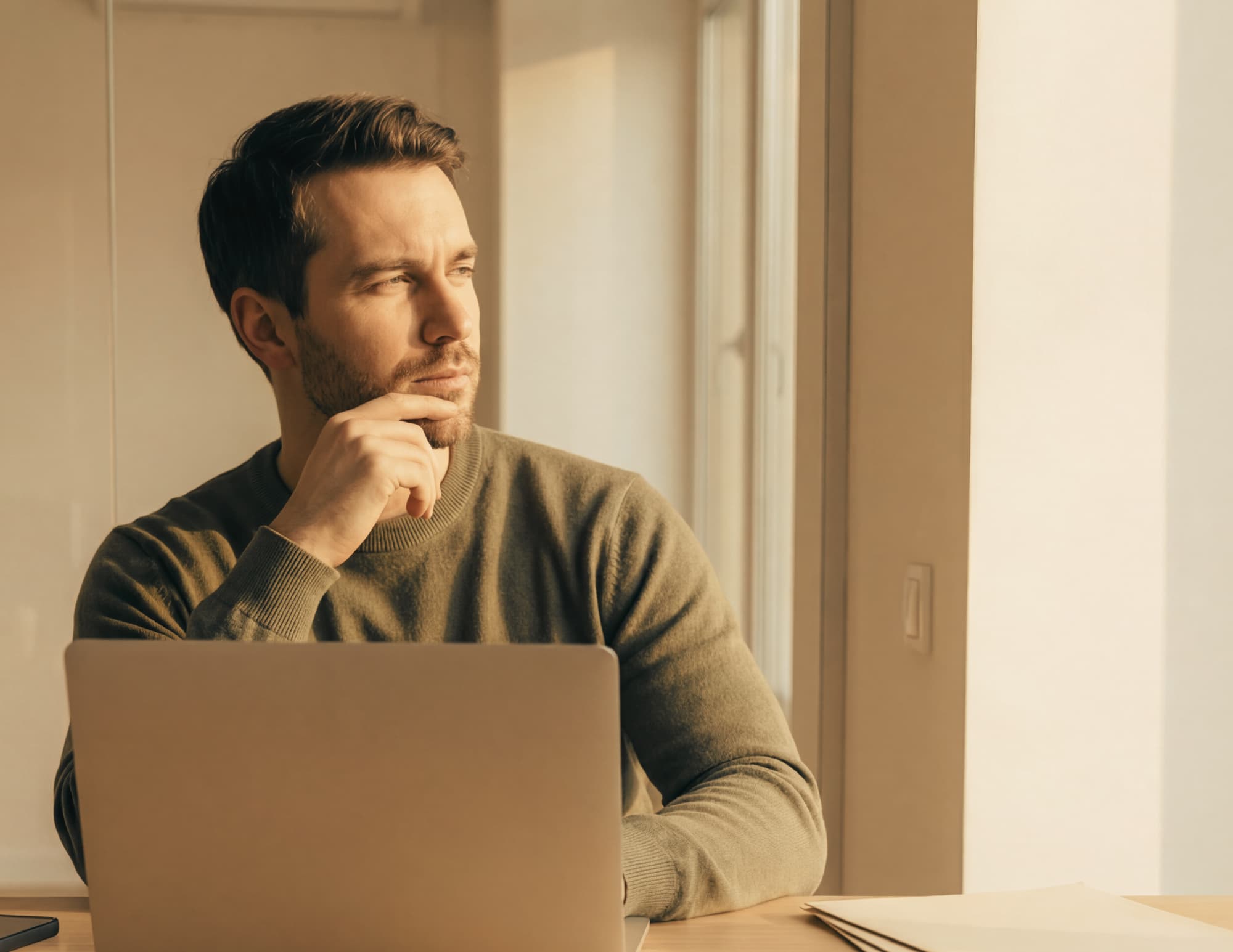 Man zoekt online naar zelfhulp bij stoppen met alcoho